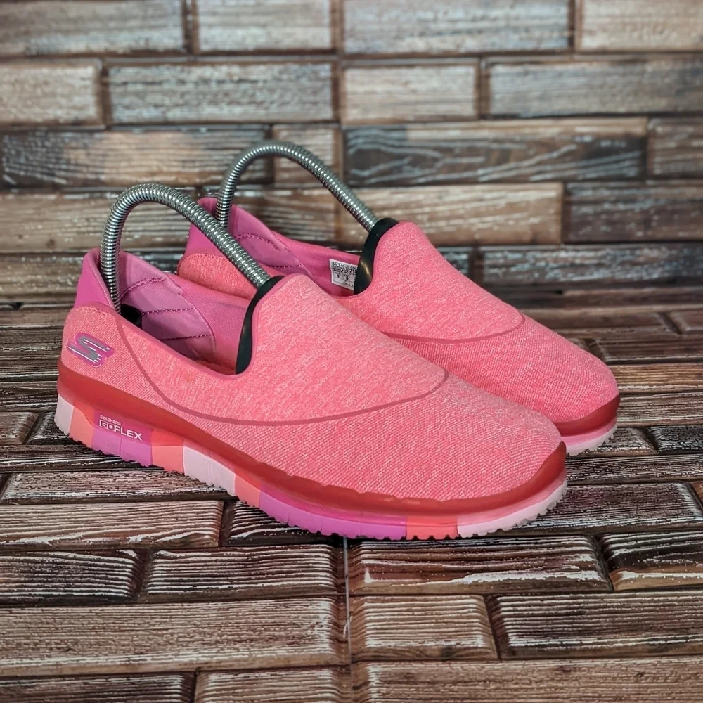 Skechers Go Flex Walk Giga Mat Hot Pink - Women's 8